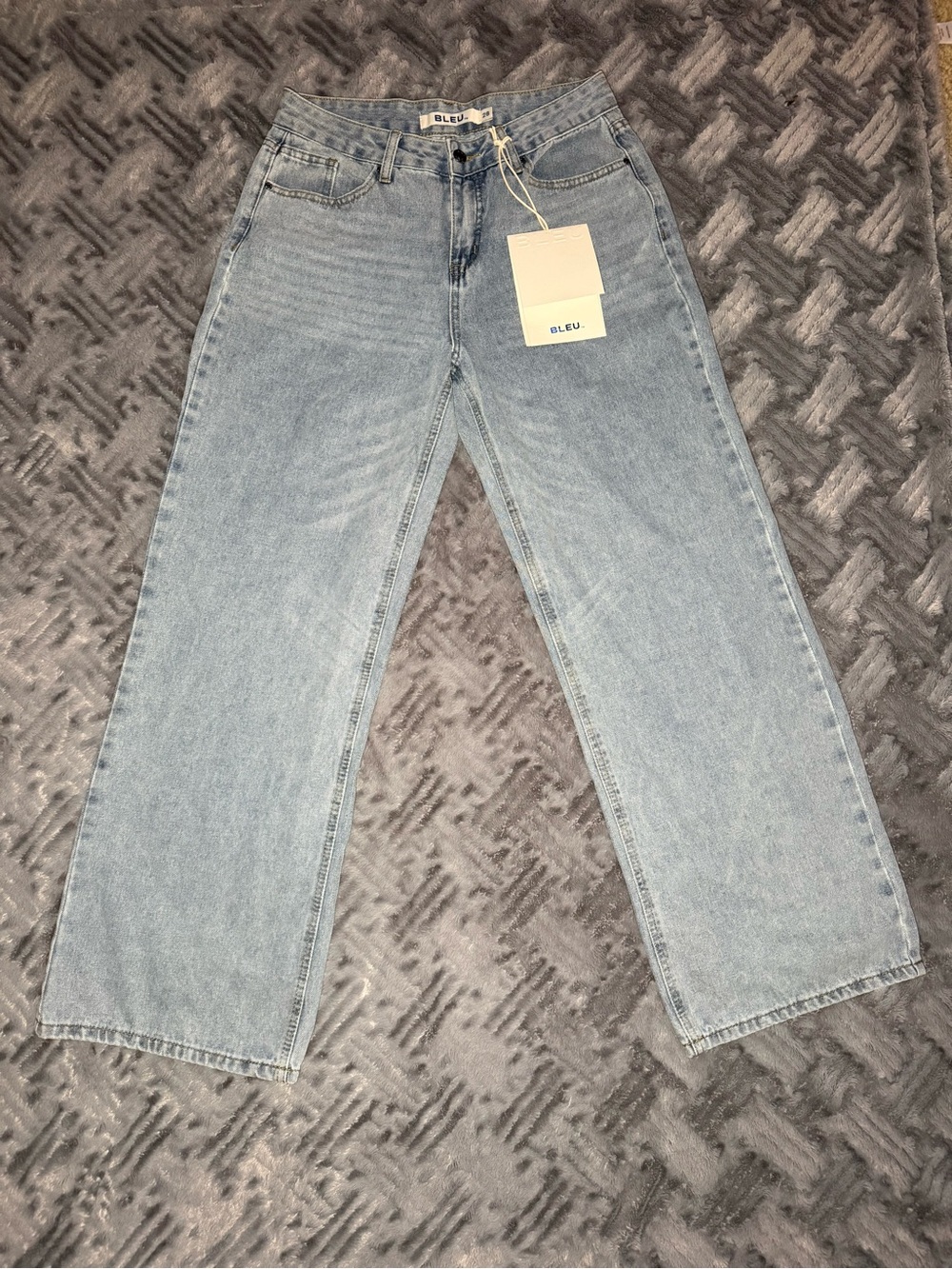 Bleu | Light Wash Wide Leg Women Jeans